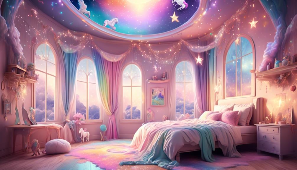 bedroom makeover unicorn wonderland