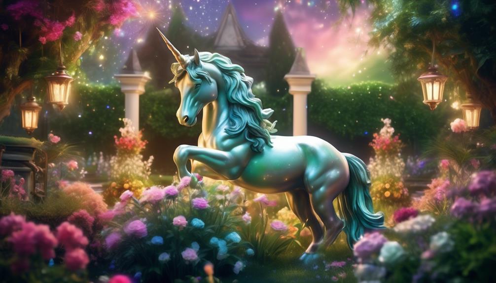 magical unicorn yard decor