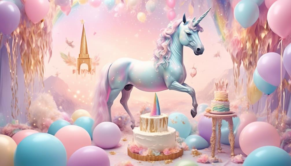 unicorn themed birthday party celebration