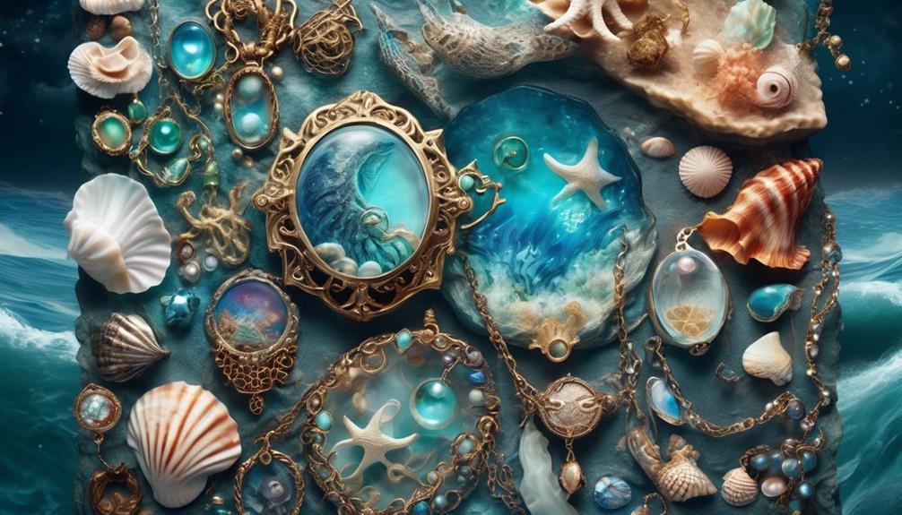 creating underwater inspired jewelry sets