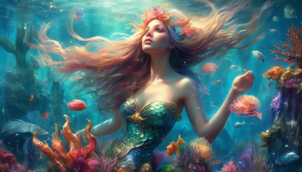 dreaming of mythical mermaids