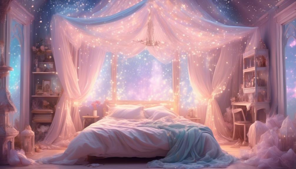 enchanting bedroom with fairy dust