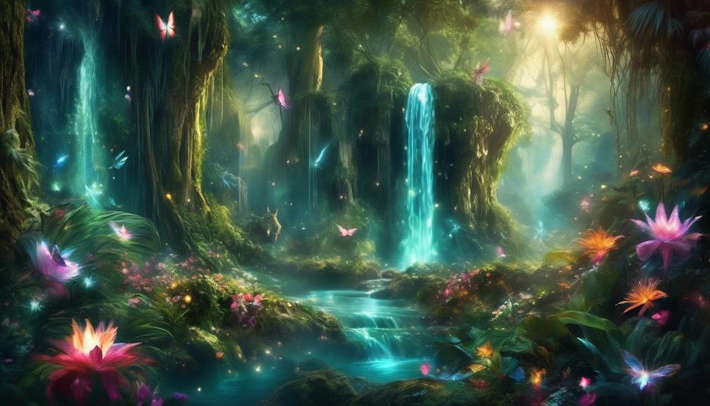 enchanting fairies in rainforest