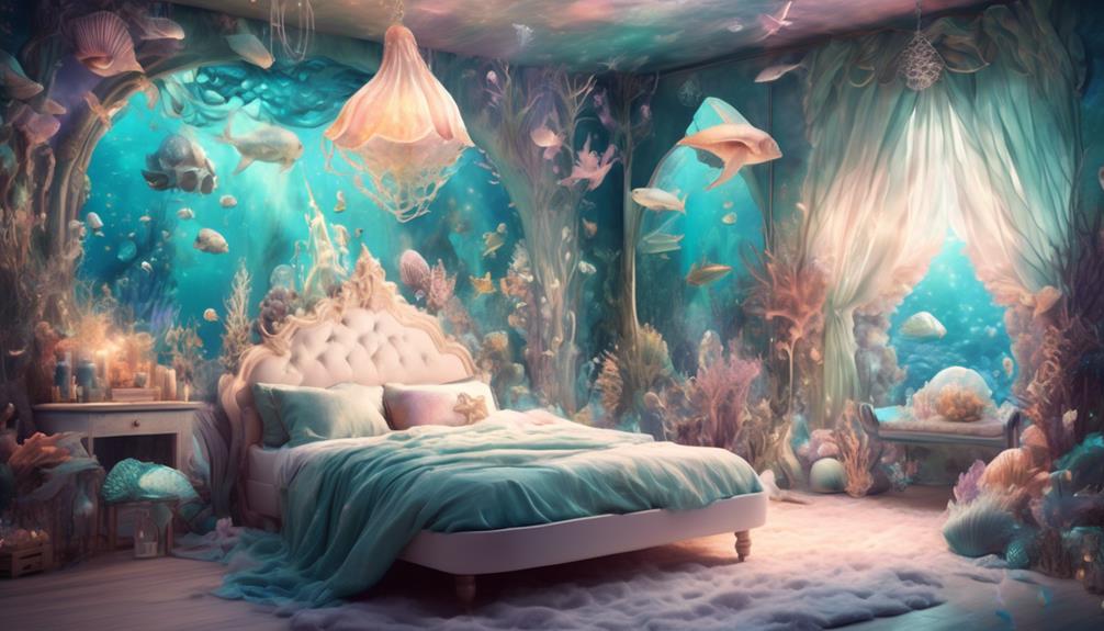 magical mermaid themed bedroom ideas