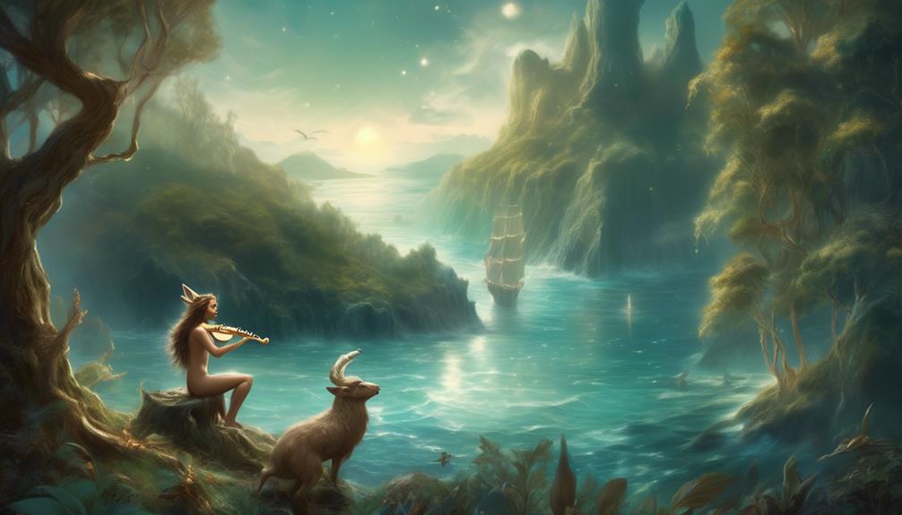 mythical creatures unite fauns and sea sirens